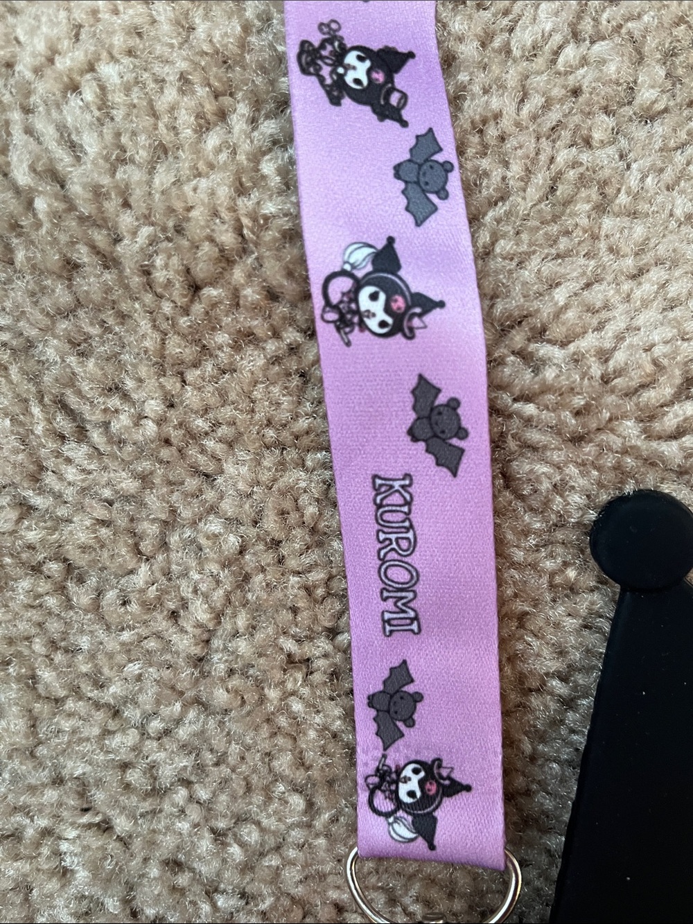 Kuromi Silicone Crossbody Purse with Charm - Picture 4 of 9